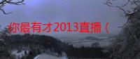 你最有才2013直播（你最有才2013）